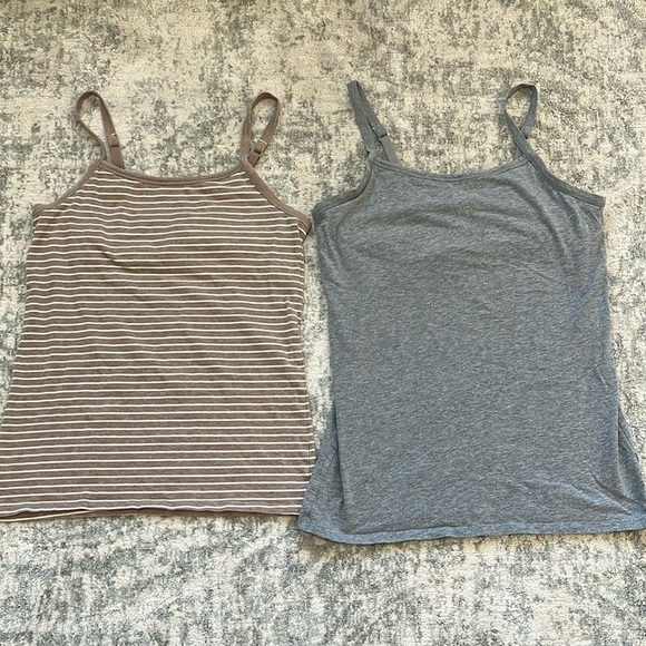 Set of 2 Duluth Trading No-Yank Shelf Bra Cami, Small - Picture 1 of 4